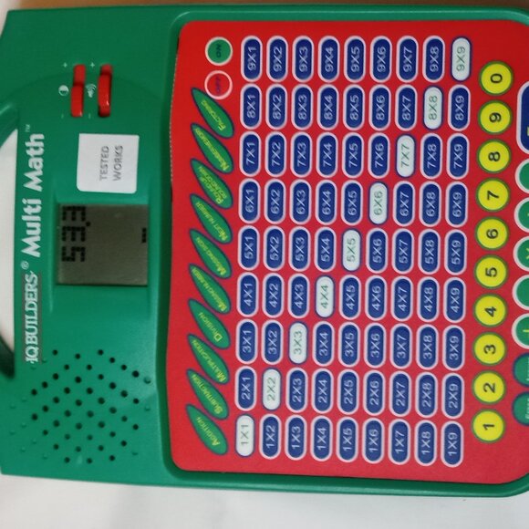 Vintage IQ Builders Multi Math Electronic Learning System 3 AA Batteries Works - Picture 4 of 6